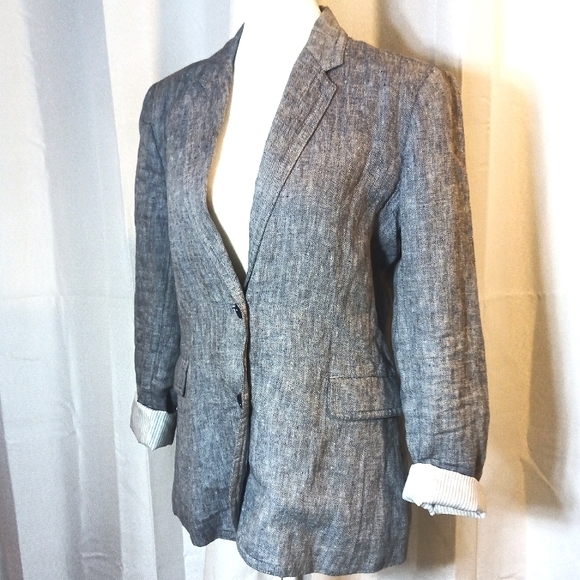 Trenery French linen gray blazer - Picture 11 of 11